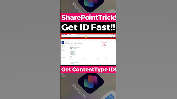 Quickly Get Content Type ID in SharePoint Online in 5 Seconds! | No Code Trick #shorts