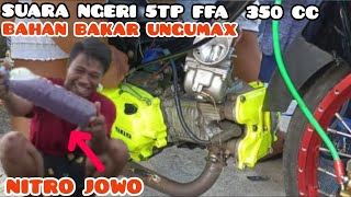 SUARA NGERI!! JUPITER Z FFA 350CC BAHAN BAKAR NITRO JOWO UNGUMAX
