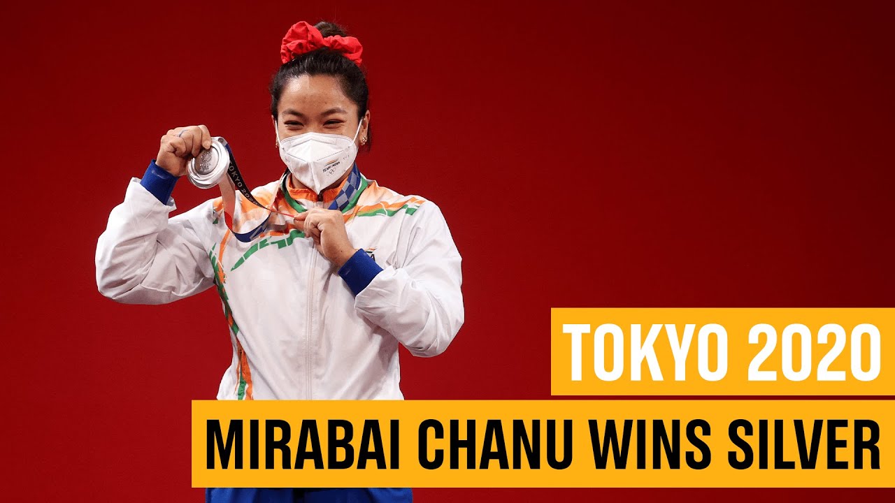 Mirabai Chanu wins silver for India 🥈🇮🇳 Weightlifting #Tokyo2020 Highlights