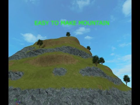 Roblox Studio Creating A Simple Mountain With Smooth Terrain