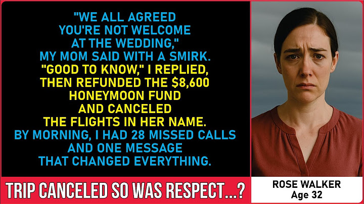 My Mom Said, “We All Agreed — You’re Not Welcome At The Wedding.”...