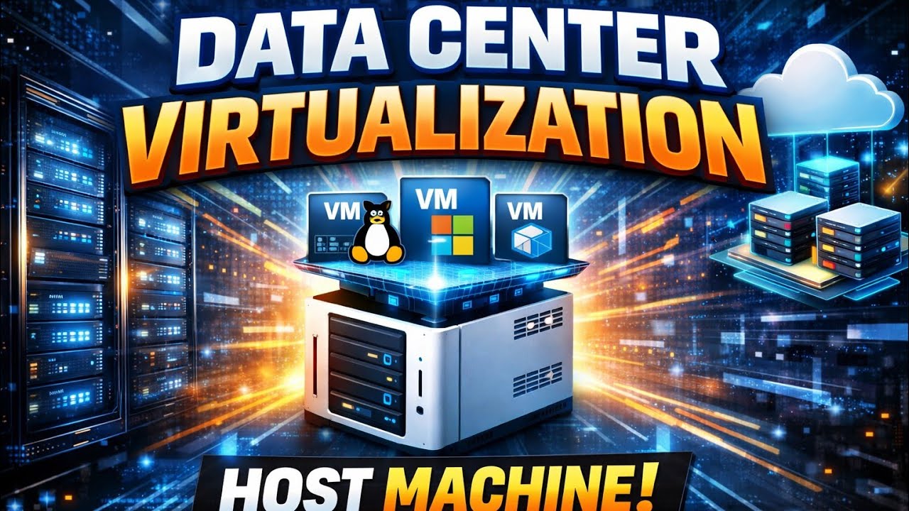 Host Machine Virtualization Data Center, Host Machine & Virtualization Explained | Beginner ...