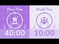 40 10 Pomodoro Timer With Brown Noise Study With Me For Deep Focus ADHD 40 10 Pomodoro Timer With Brown Noise Study With Me For Deep Focus ADHD