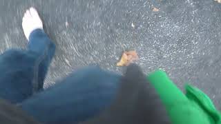 Walking barefoot in Queens NYC Nov 18th 2023