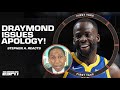 Stephen A. reacts to Draymond Green’s apology: It humbled me! | First Take