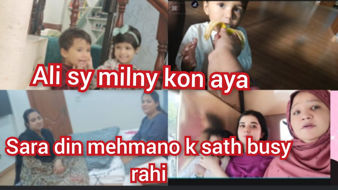 Ali sy my lany kon Aya Sara din mehmano k sath busy rahi 