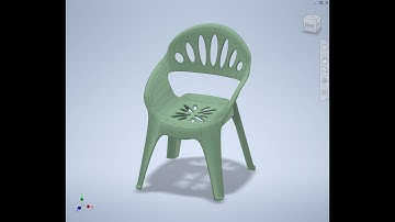 Newest Design for this Monobloc Chair using Freeform Inventor 2023.