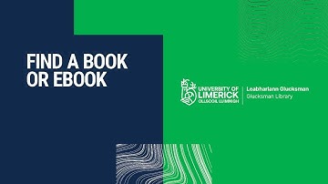 Find a Book or eBook