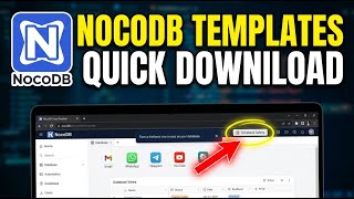 How to download NocoDB templates for quick database apps - Easy Tutorial