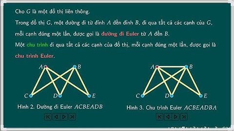 ĐƯỜNG ĐI EULER & CHU TRÌNH EULER | Lý thuyết đồ thị | Chuyên đề học tập Toán 11