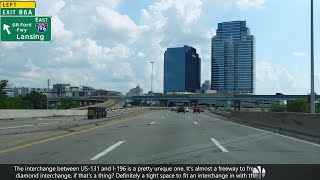 Grand Rapids, Michigan US-131/(I-296) In and Out