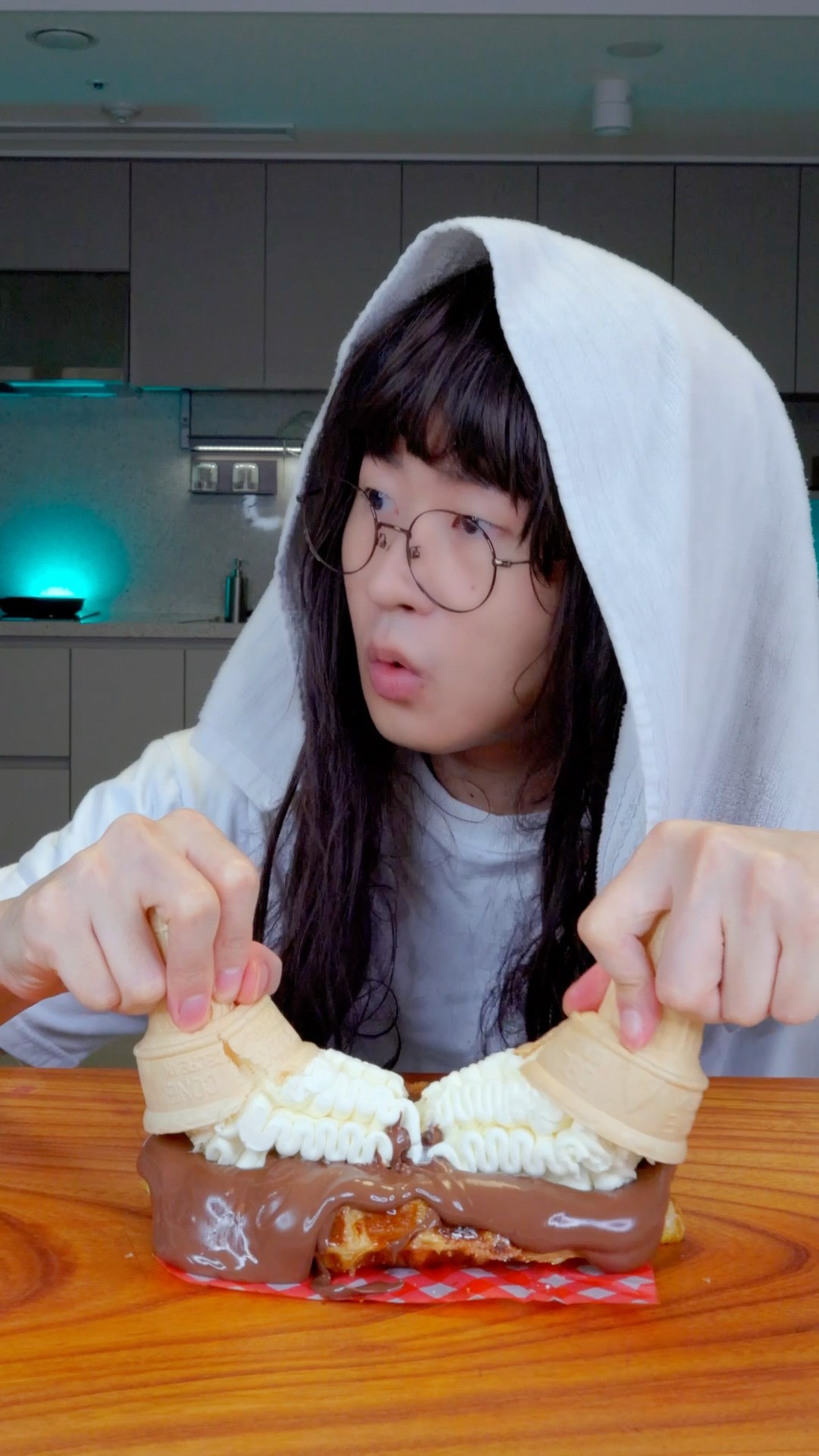 How to make banana nutella croffle