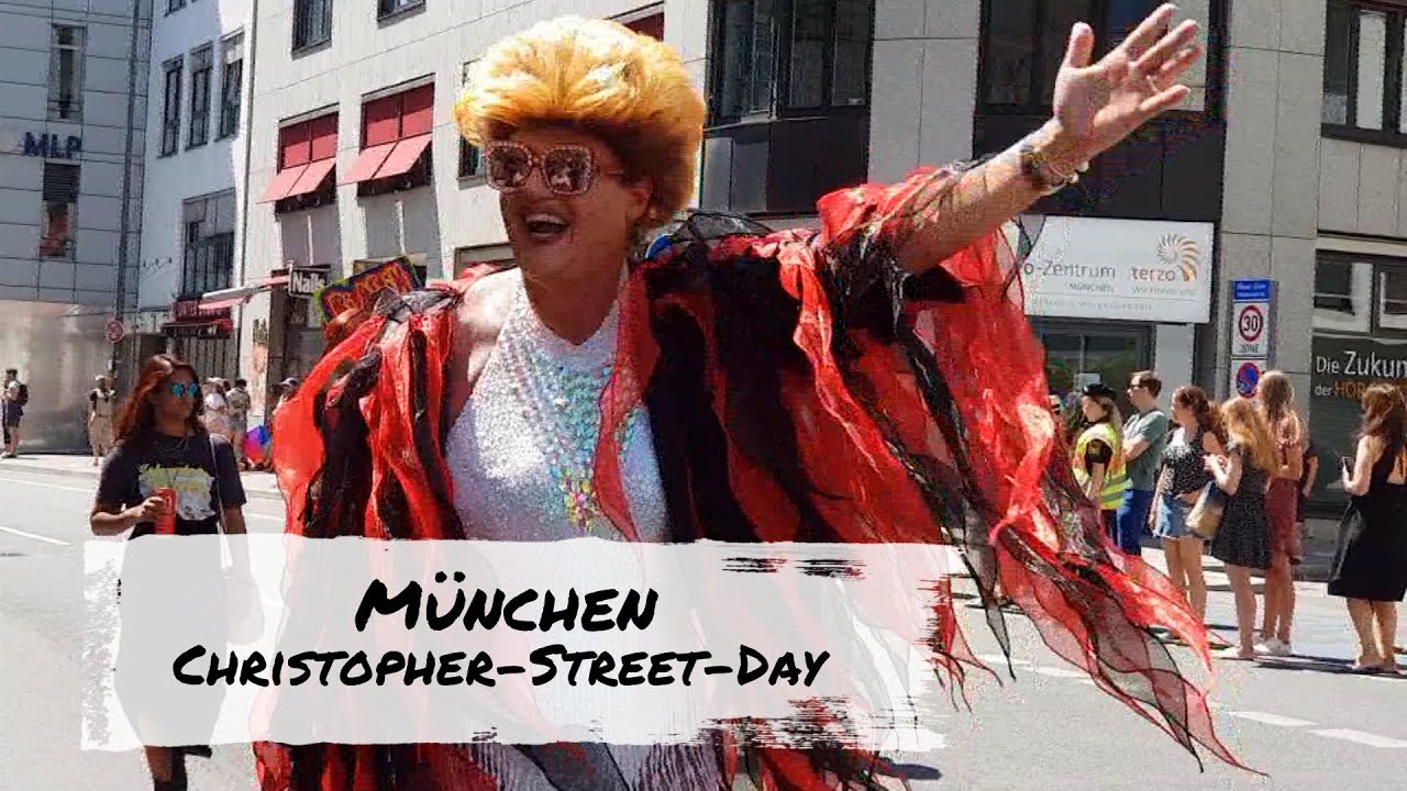CSD 2022 in München, Christopher-Street-Day-Parade und Show am Marienplatz