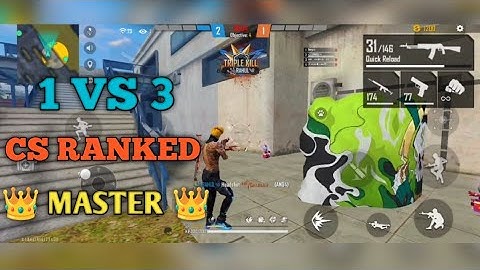 1VS3 FreeFire CS Ranked Gameplay para SAMSUNG,A3,A5,A6,A7,J2,J5,J7,S5,S6,S7,S9,A10,A20,A30,A50,A70