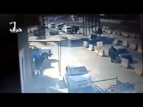 الحظة الاولى لانفجار سيطرة الآثار في بابل