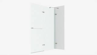 VIGO Technology. Nyos Hinged Frameless Shower Door. Smart Adjust screenshot 5
