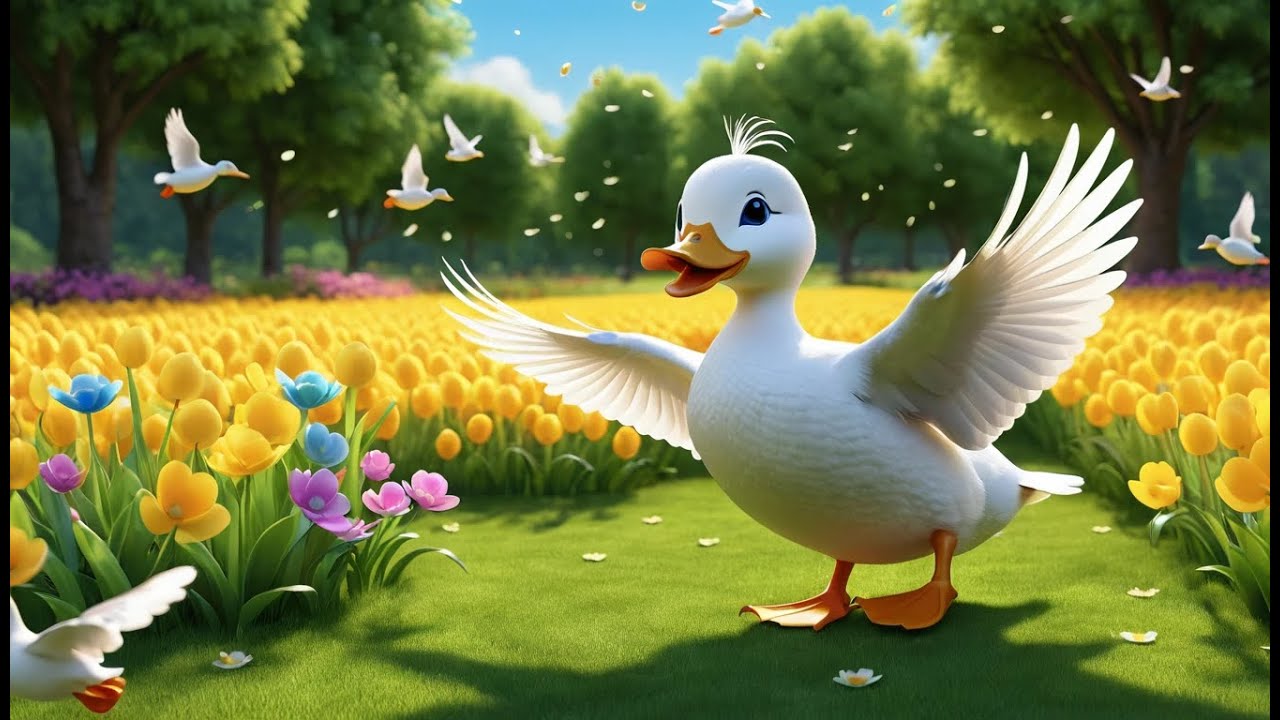 Ducky Flappy Wings Go Flap Flap Flap | Cute Duckling Song for Kids | Fun Animal Nursery Rhyme