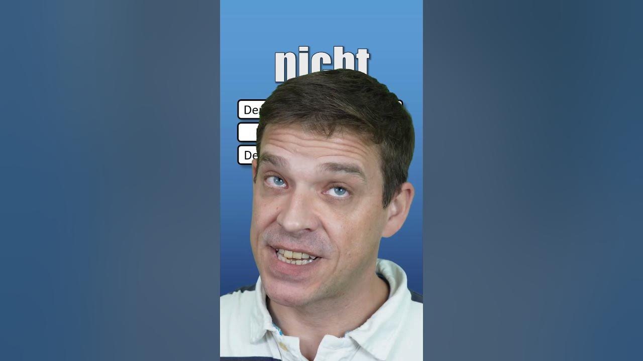 kein VS nicht ? When to use which? German Short Tips - YouTube