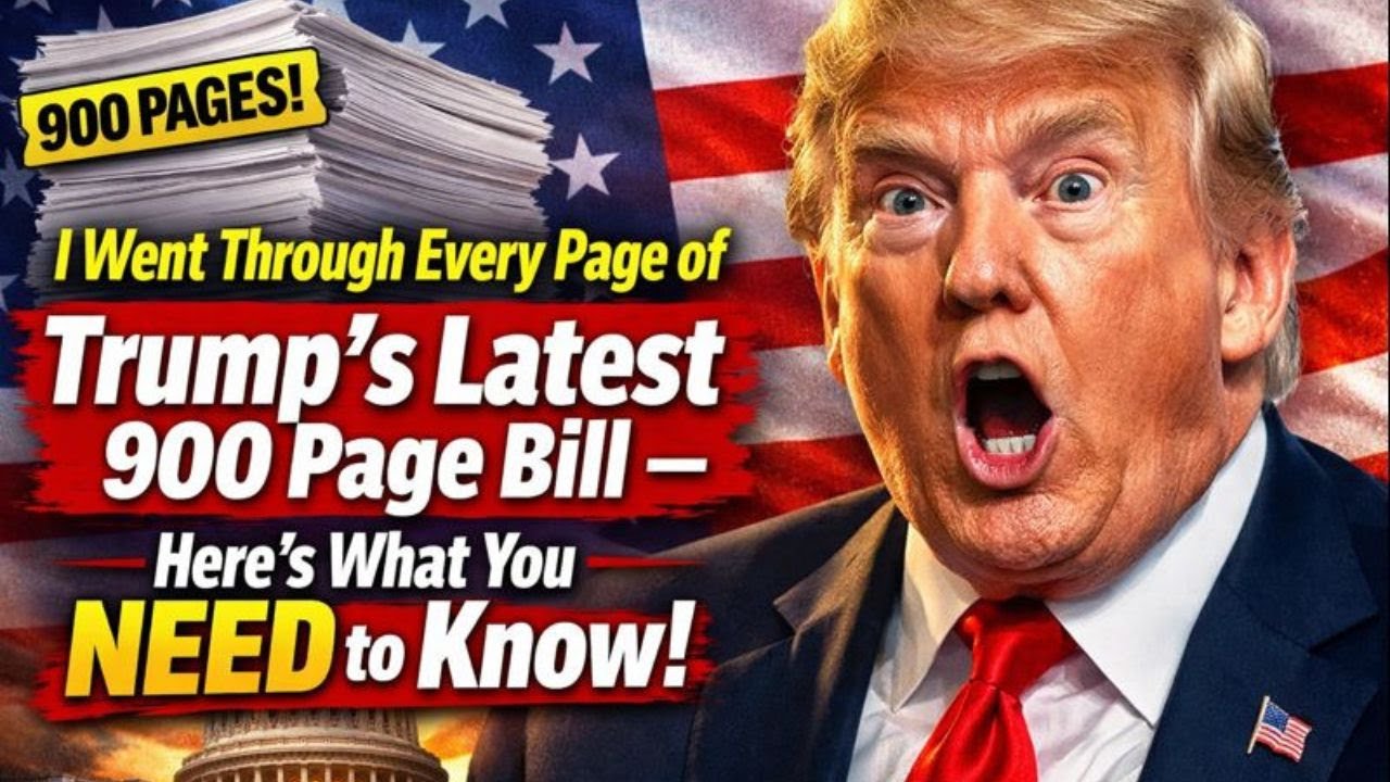 I Went Through Every Page of Trump’s Latest 900 Page Bill — Here’s What You NEED to Know!
