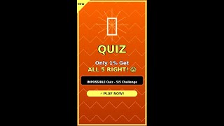 IMPOSSIBLE Quiz - 5/5 Challenge #shorts