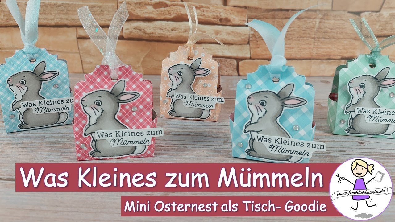 Was Kleines zum Mümmeln | Mini Osternest als Tischgoodie | Stampin' Up! | fröhlich basteln