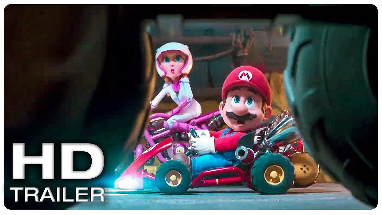 THE SUPER MARIO BROS MOVIE "Mario & Peach vs Toad Motor Race Scene" Trailer (NEW 2023)