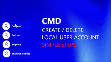 How to Create or Delete a Local User Account in Windows Via CMD