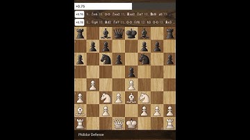 Philidor defense Chess tactics #shorts #chess 💪😎