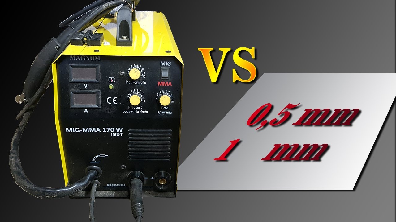 Najtańsza spawarka MAG VS blacha 0,5 i 1mm