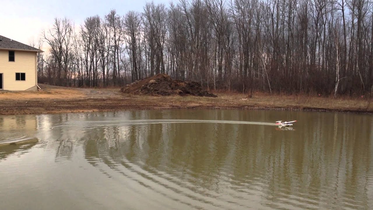 Parkzone Icon A5 maden in my pond - YouTube