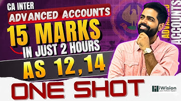 AS 12 , AS 14 Quick Revision + Important Questions | CA Intermediate Advanced Accounting Jan 2026