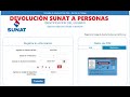 ¿Cómo consultar la devolución de oficio SUNAT? -Personas naturales