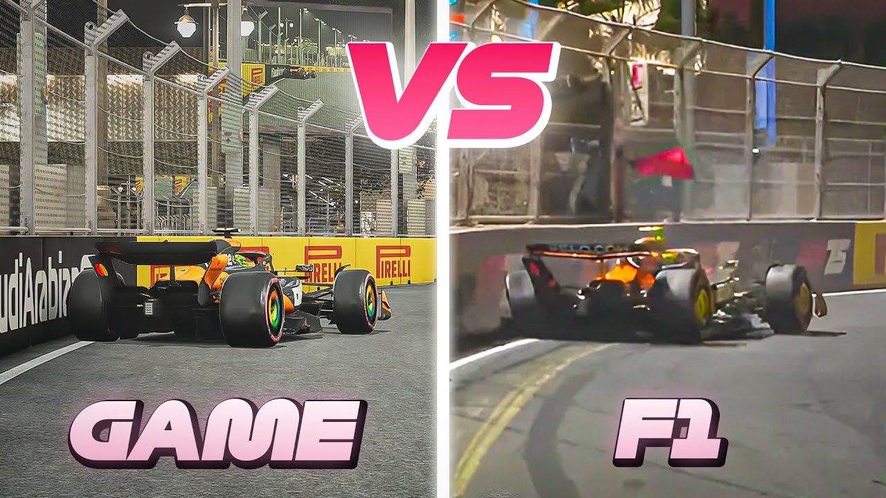 Воссоздание аварий Формулы-1 в игре F1 25