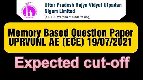 UPRVUNL AE ECE PAPER overview part 2