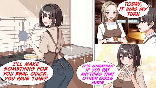 [Manga Dub] The manager always cooks for me, but one day when someone else did... [RomCom]