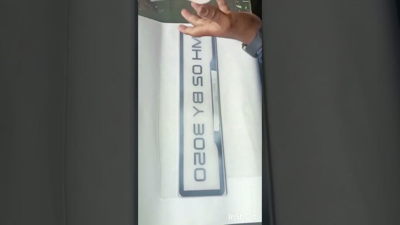 number plate making of wagonr 