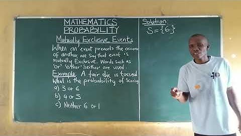 Probability | mutually exclusive event in probability examples @content-academy