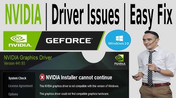 NVIDIA Installer Cannot Continue, NVIDIA Can