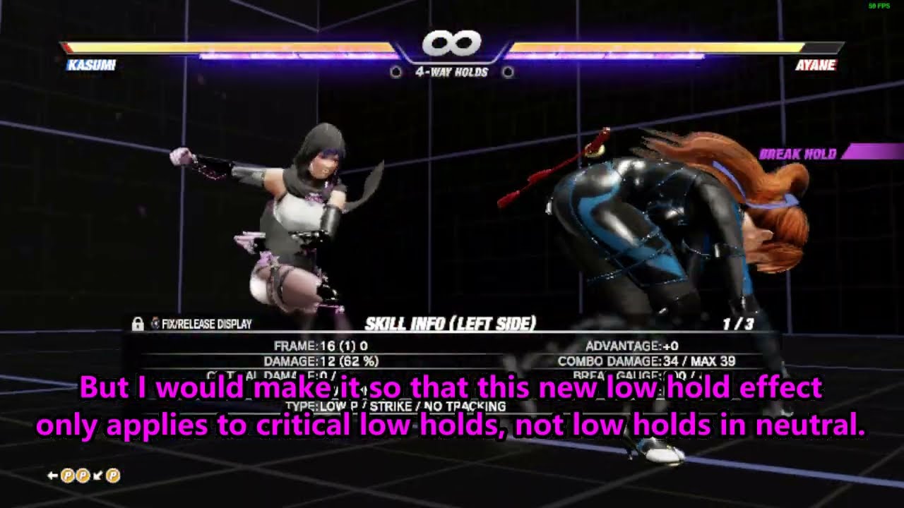 A change to the low holds | DOA6++ update idea - Dead or Alive 6 PC Steam