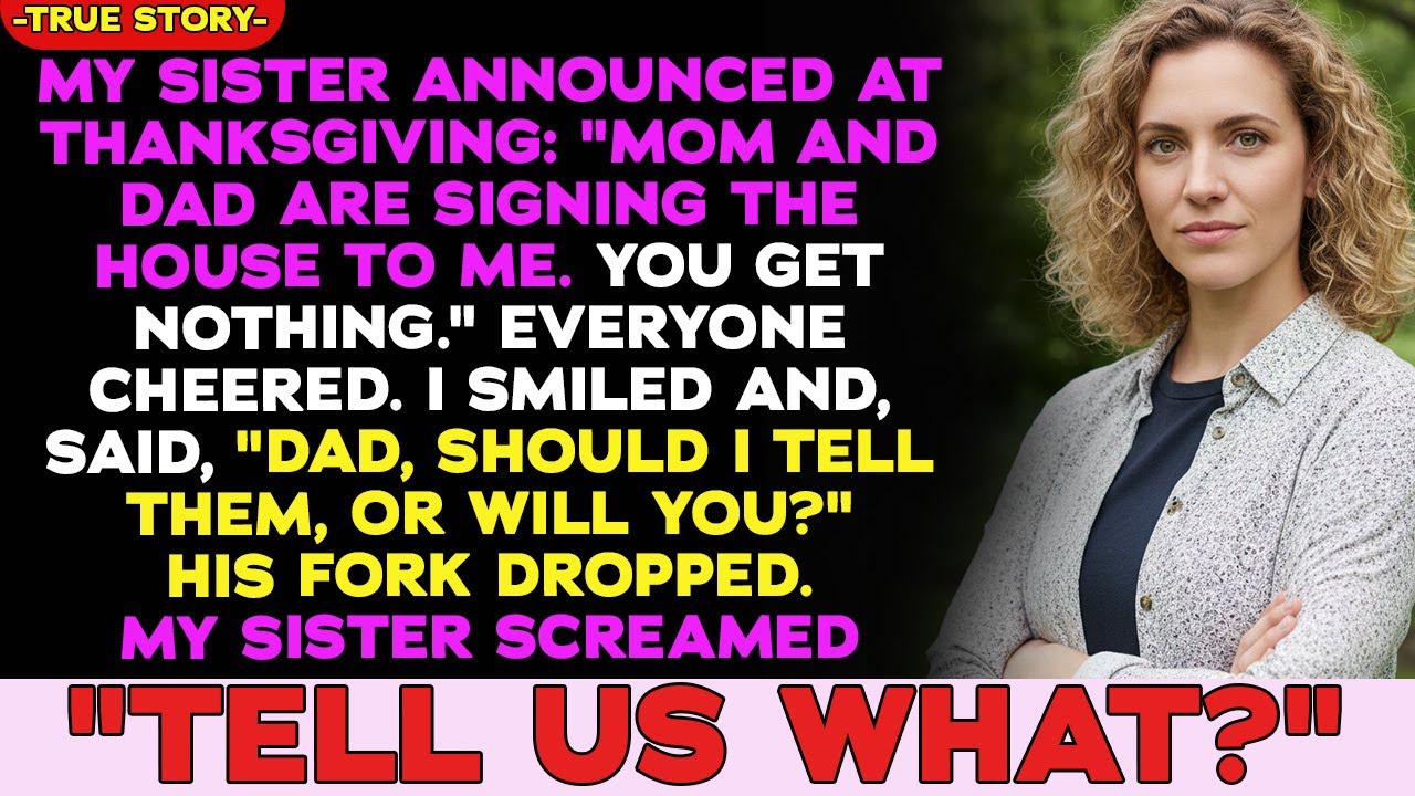 My Sister Announced At Thanksgiving: 