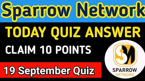 Today Sparrow Network Quiz Answer|sparrow Network Kyc Process|sparrow Network New Update|Sidrachain