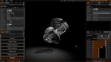 Attraktors Designer App Demo (Play with Stranges Attraktors in Real Time ) - Made in Touchdesigner