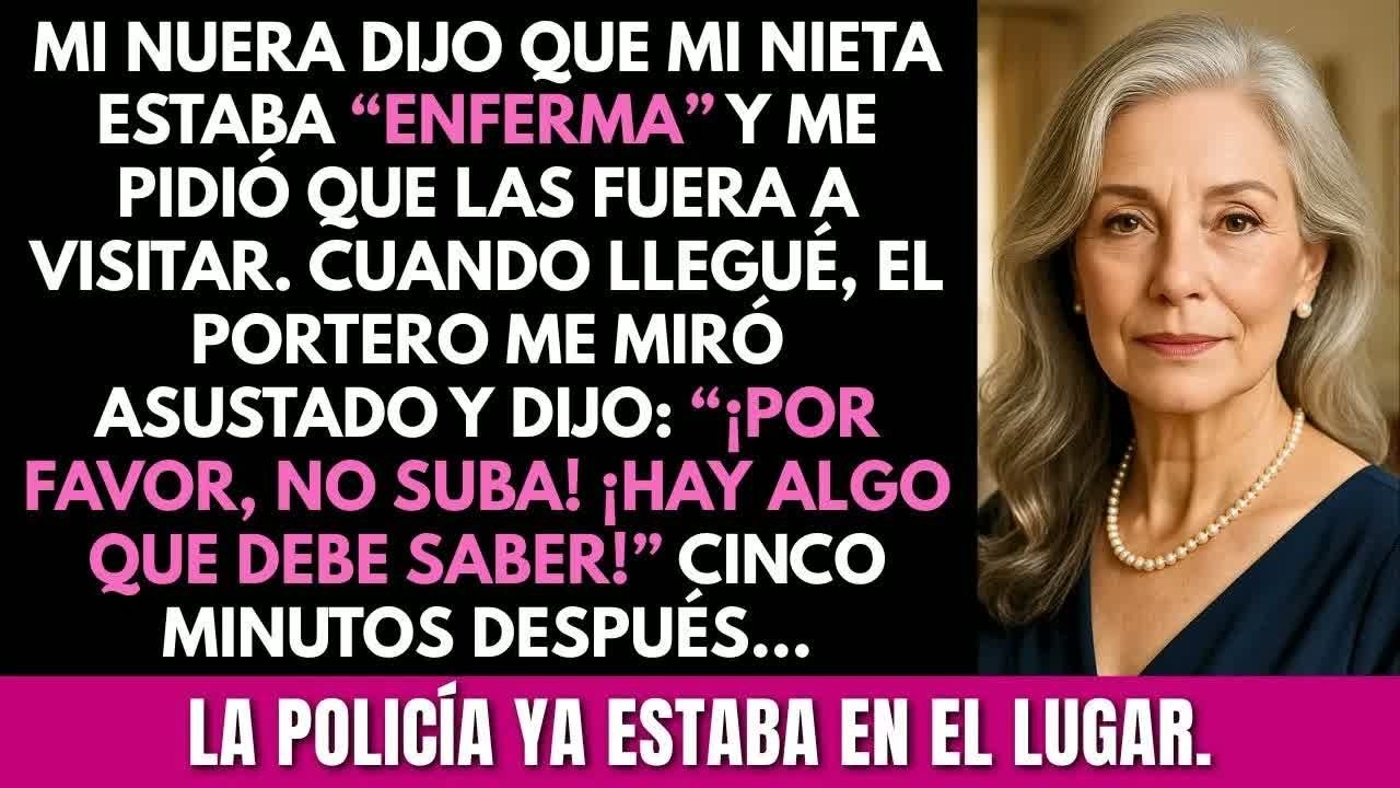 “Por favor, no suba  ¡Hay algo que debe saber!” Dijo el portero  5 minutos después, llegó la pol