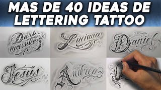Más de 40 IDEAS PARA TATUAR LETTERING 😎 LETTERING TATTOO IDEAS 2 Nosfe Ink Tattoo tatuajes de letra