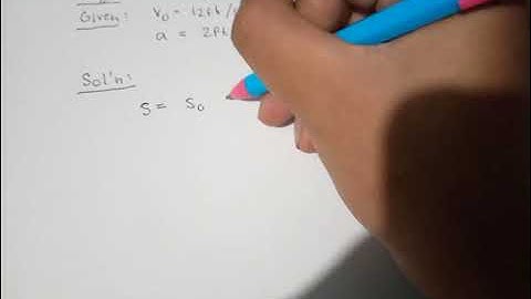 Example #2- Rectilinear Kinematics: Continuous Motion (Dynamics of Rigid Bodies) - Tagalog