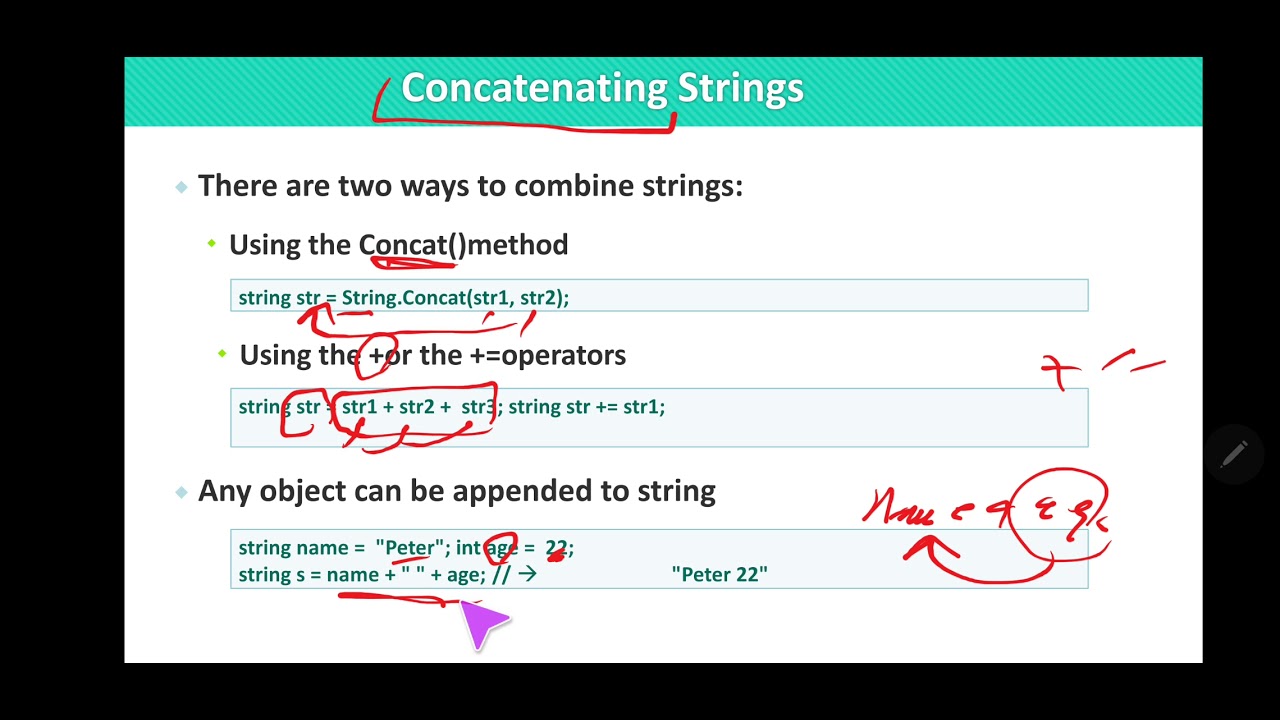 String and text manipulation in C# - YouTube