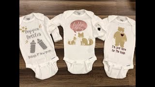 Baby Onsies With Cricut Easy Press 6x7