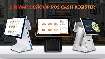 Sinmar All In One Integrated Pos System Cash Register With Customer Display
