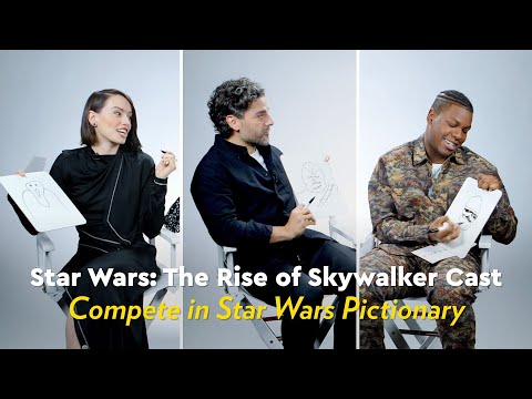 Star Wars: The Rise of Skywalker Cast Compete in Star Wars Pictionary | POPSUGAR Pop Quiz