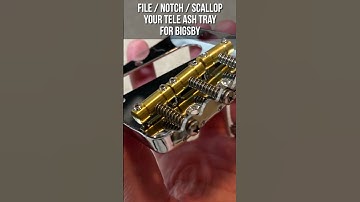 Notch / File Tele Ash Tray Bridge Plate for Bigsby #shorts